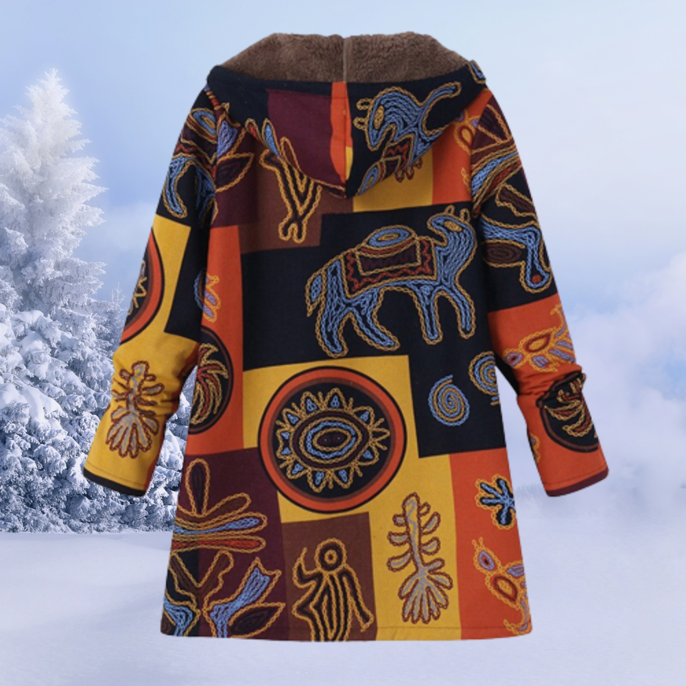 Bold Printed Lightweight Zip Jacket