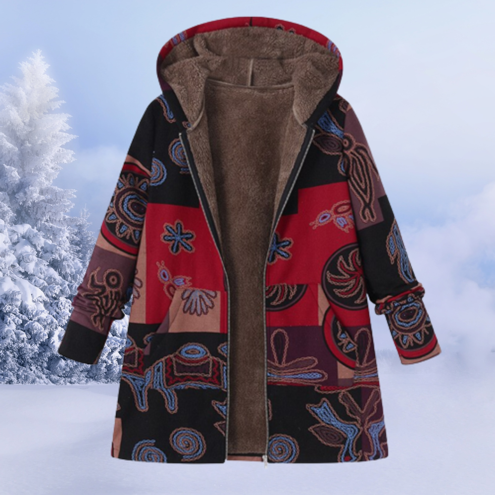Bold Printed Lightweight Zip Jacket