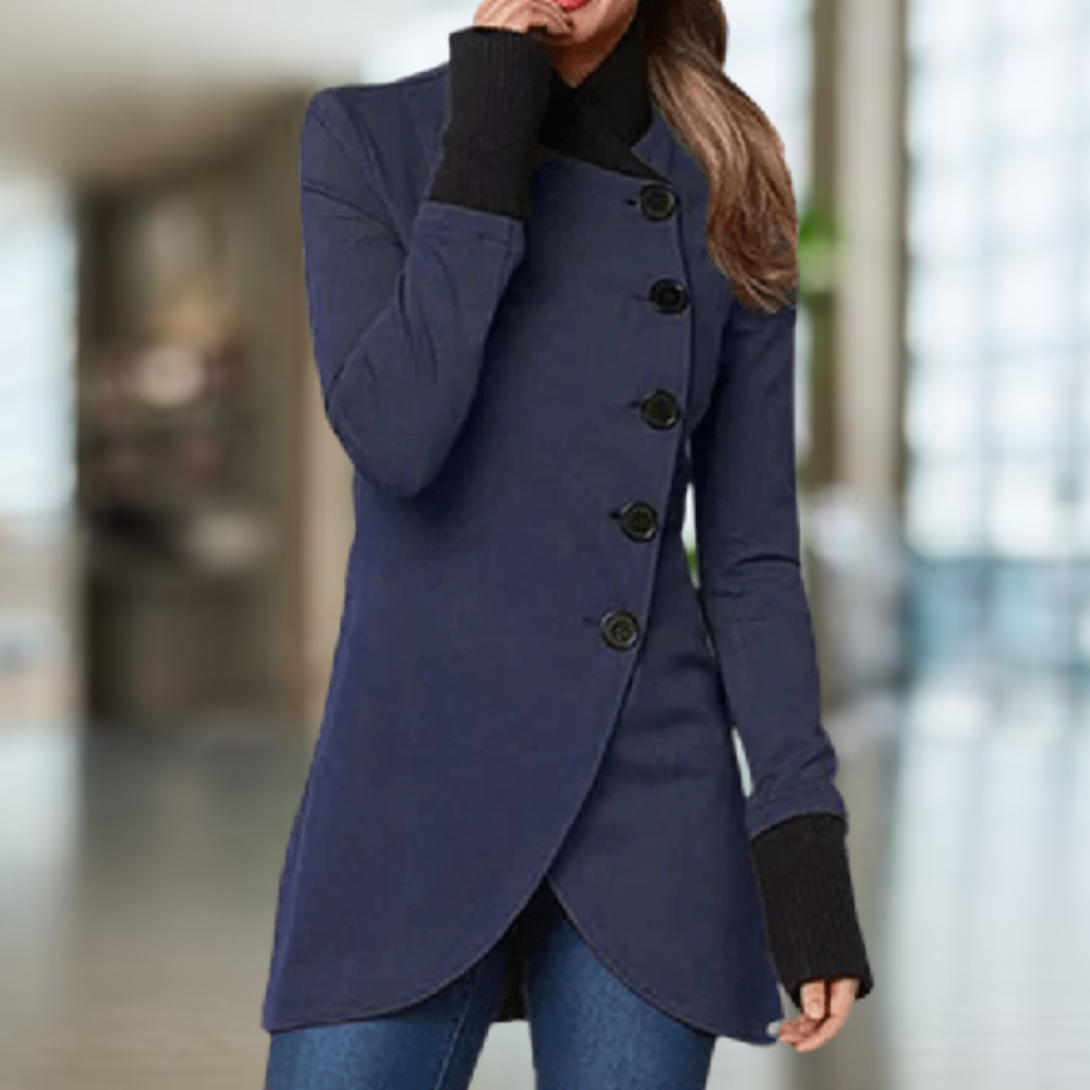 Warm Elegant Asymmetrical Winter Coat