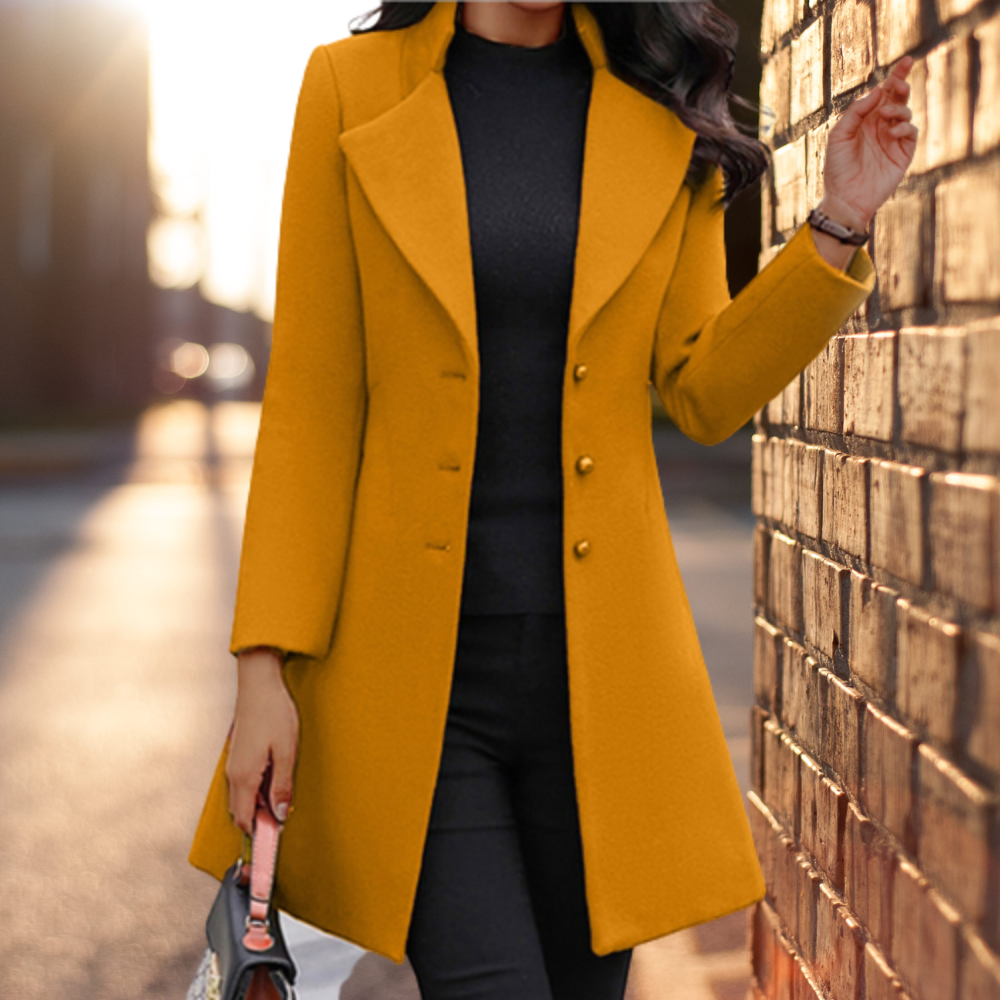 Tailored Classic Wool Blend Coat