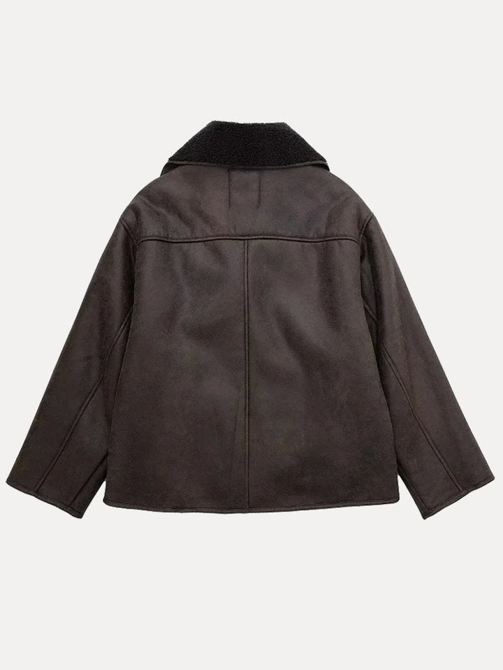 Elegant Fur Collar Winter Jacket