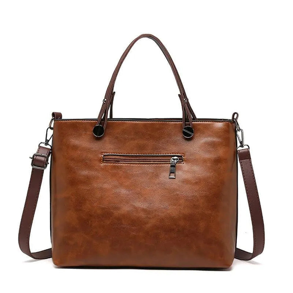 Vintage Leather Shoulder Bag for Women