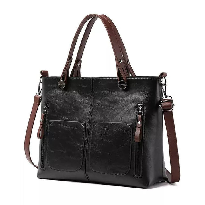 Vintage Leather Shoulder Bag for Women