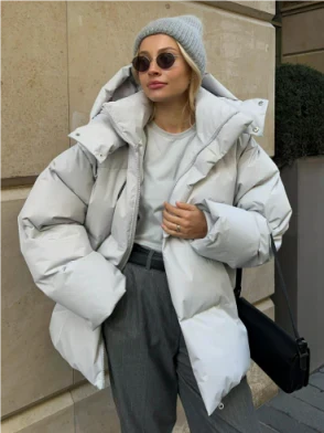 Oversized Hooded Puffer Down Jacket