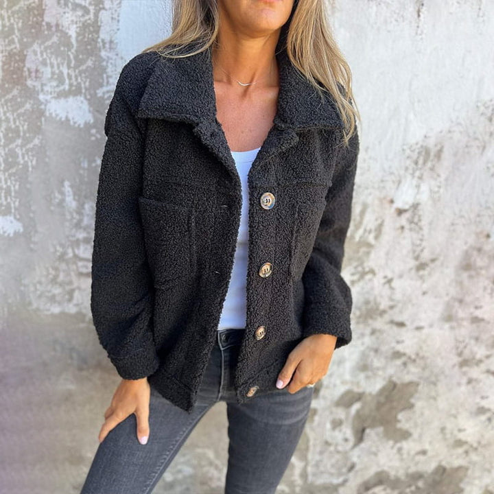 Warm Lapel Women’s Teddy Coat