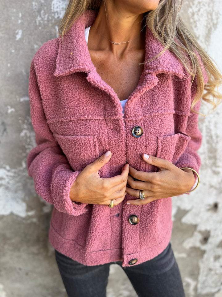 Warm Lapel Women’s Teddy Coat