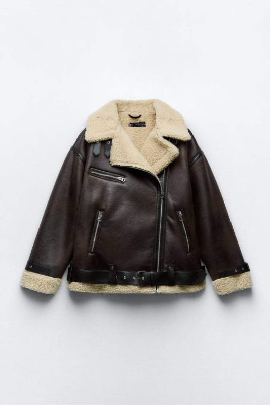 Water Repellent Lapel Synthetic Jacket