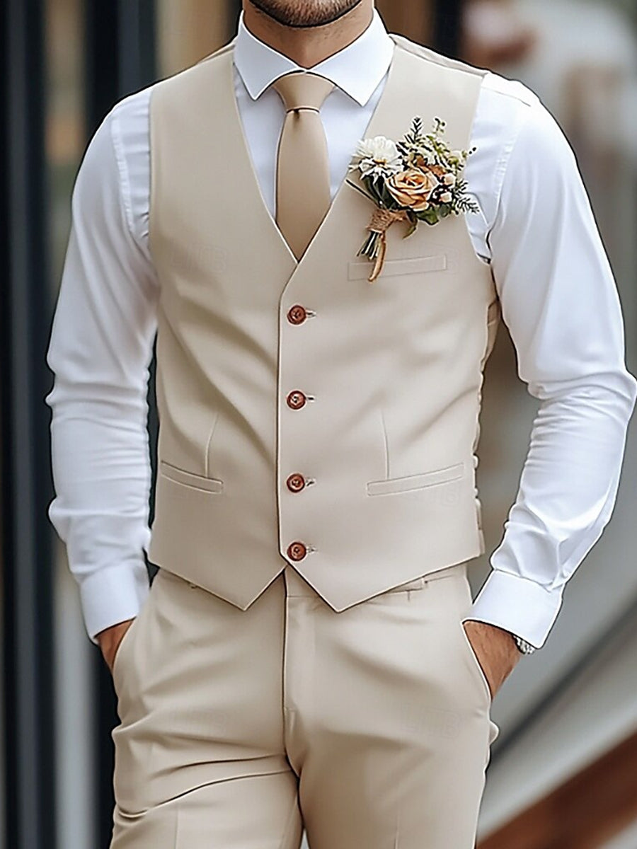 Wedding Vest Men’s Two-Piece Suit
