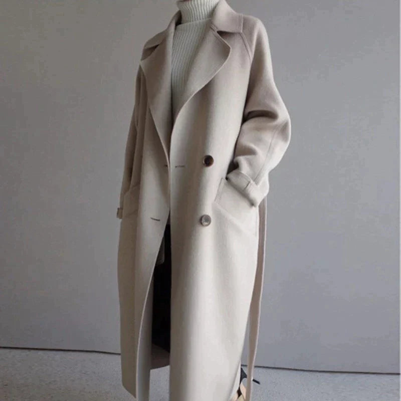 Elegant Long Wool Winter Coat