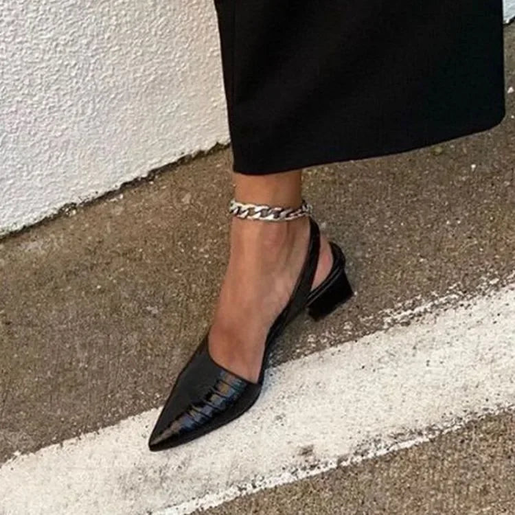 Block Heel Pumps Women’s Elegant Spring Shoes