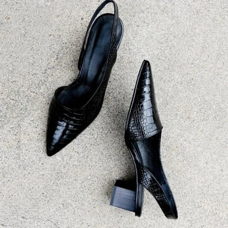 Block Heel Pumps Women’s Elegant Spring Shoes