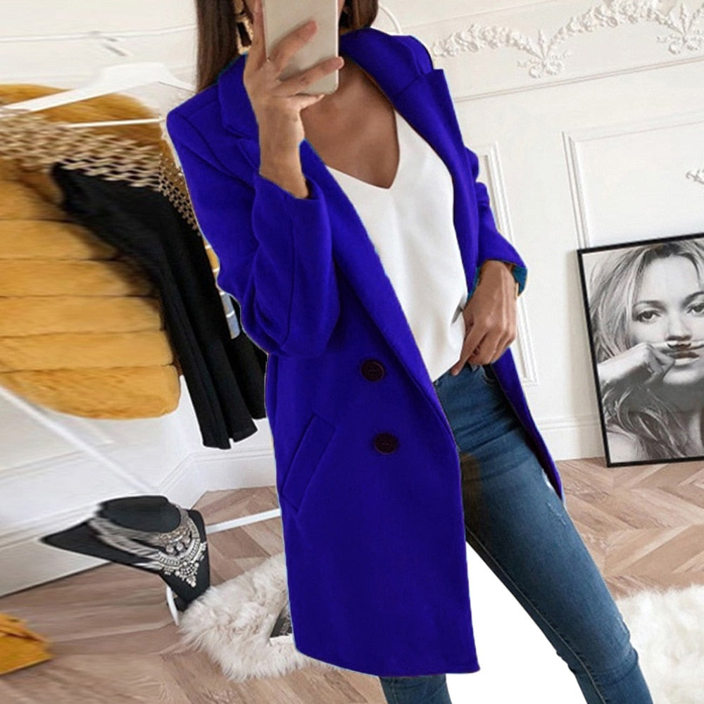 Women’s Classic Cotton Blend Coat