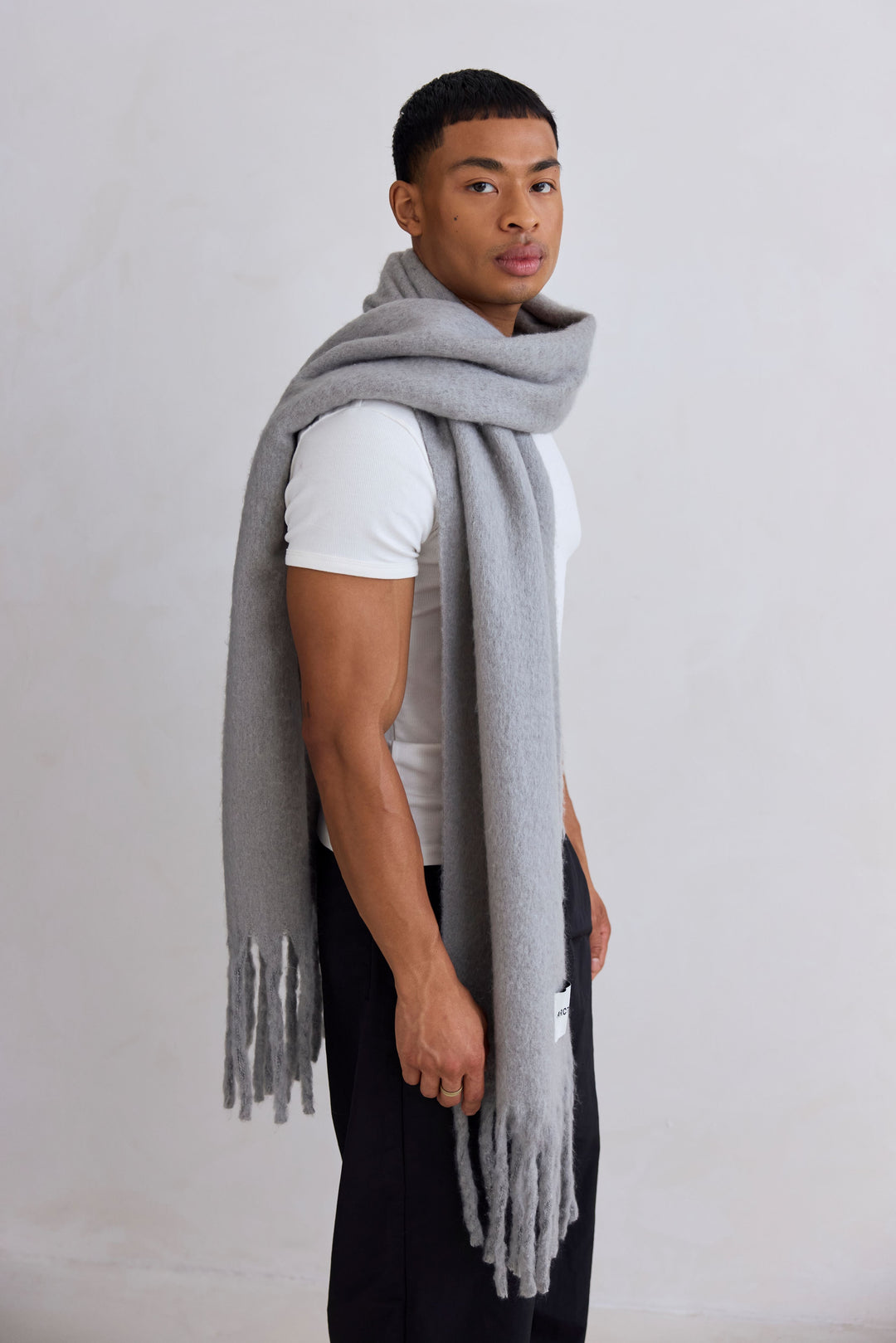 Fringed Oversized Winter Scarf