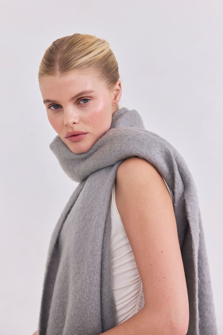 Fringed Oversized Winter Scarf