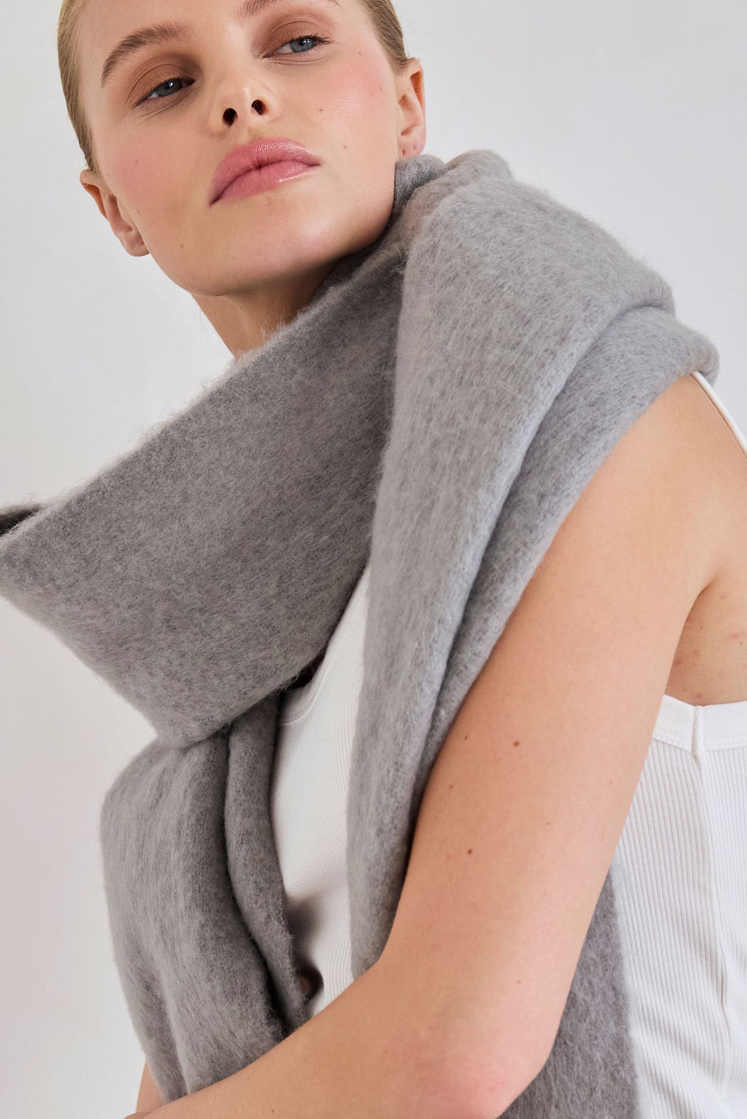 Fringed Oversized Winter Scarf
