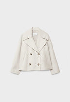 Double-Breasted Wide Lapel Short Jacket