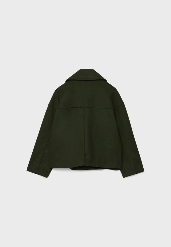 Double-Breasted Wide Lapel Short Jacket