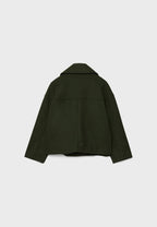 Double-Breasted Wide Lapel Short Jacket