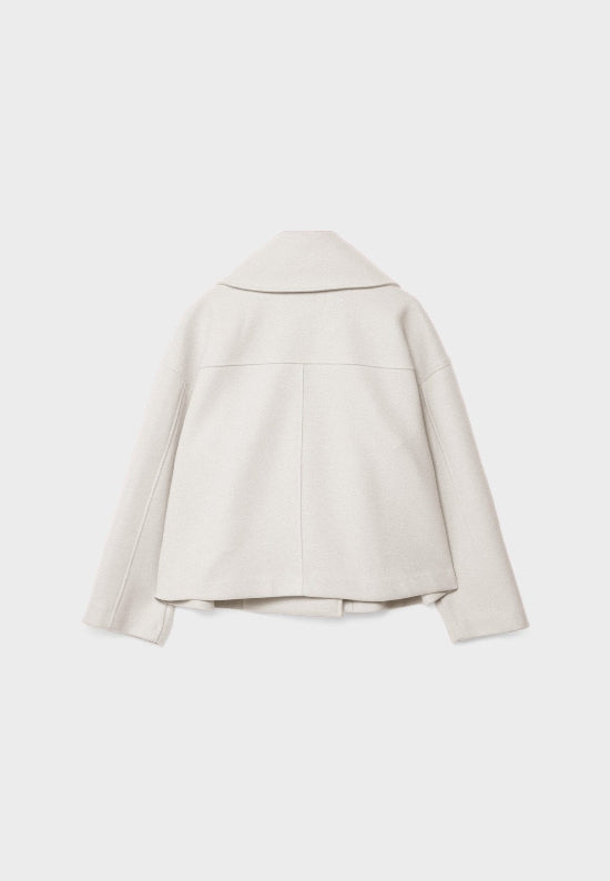 Double-Breasted Wide Lapel Short Jacket