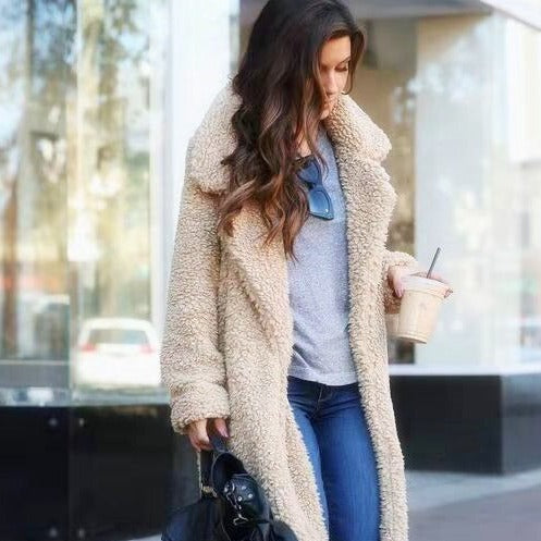 Women’s Soft Long Teddy Coat