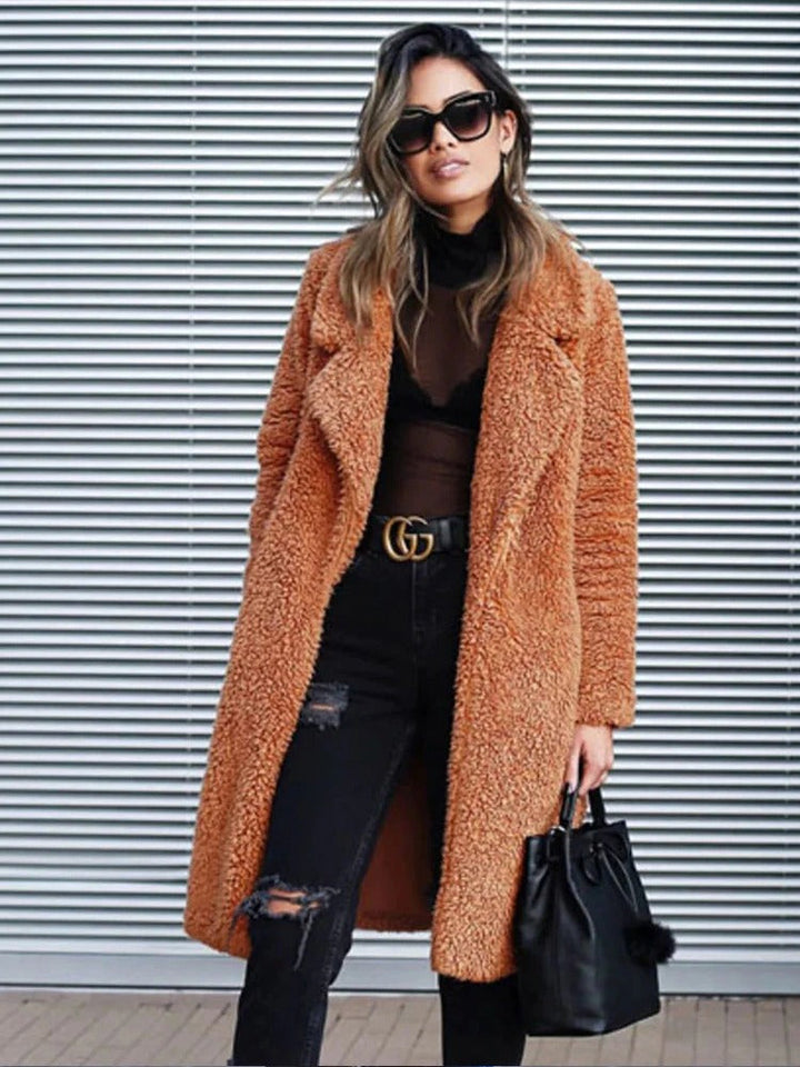 Women’s Soft Long Teddy Coat