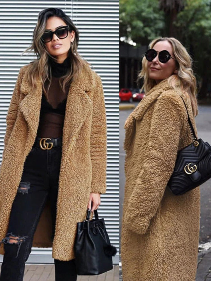 Women’s Soft Long Teddy Coat