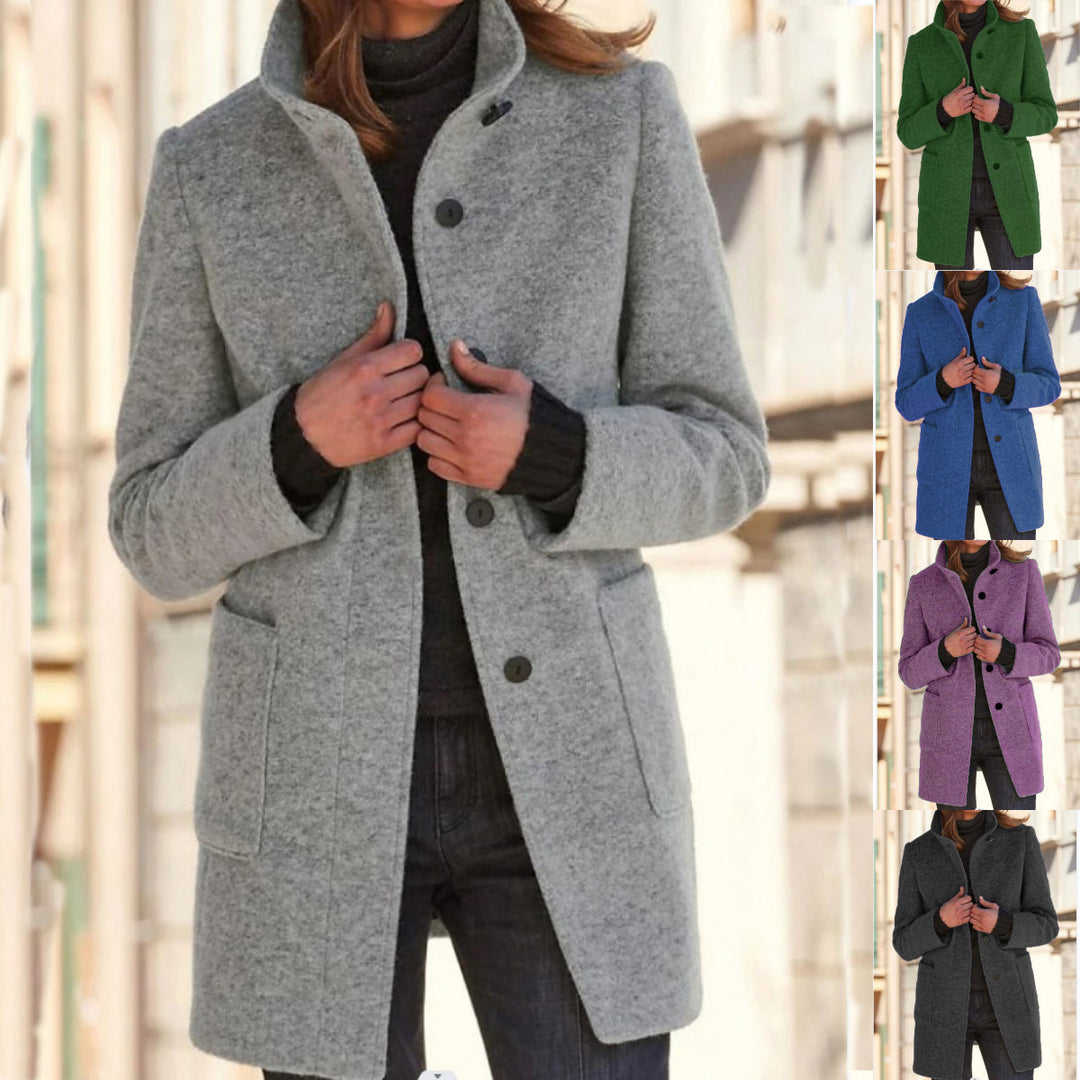 Women’s Wool Coat Retro Style