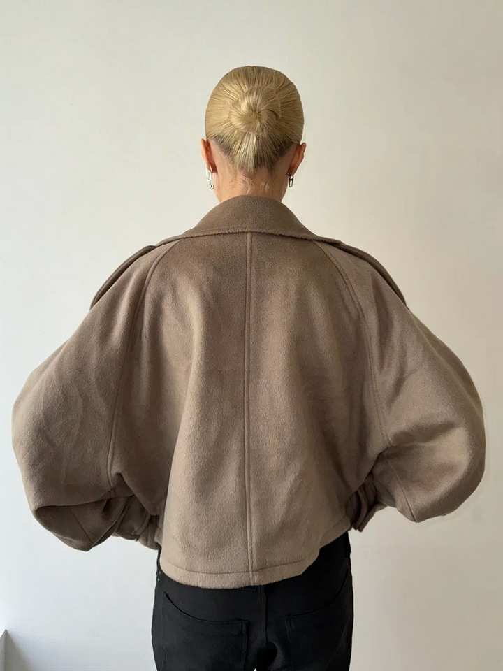 Woven Lapel Women’s Jacket