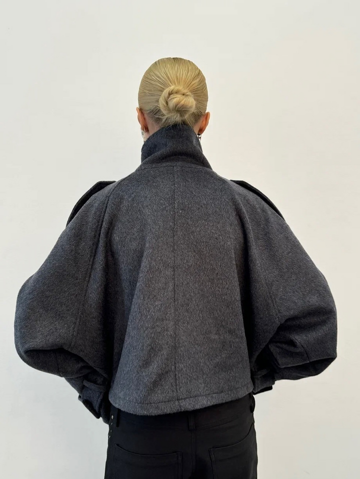 Woven Lapel Women’s Jacket