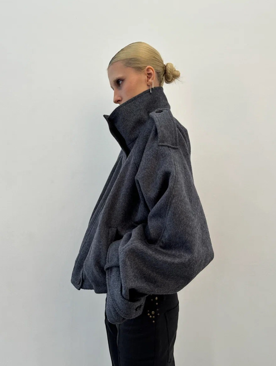 Woven Lapel Women’s Jacket