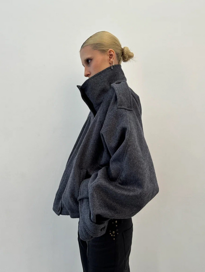 Woven Lapel Women’s Jacket