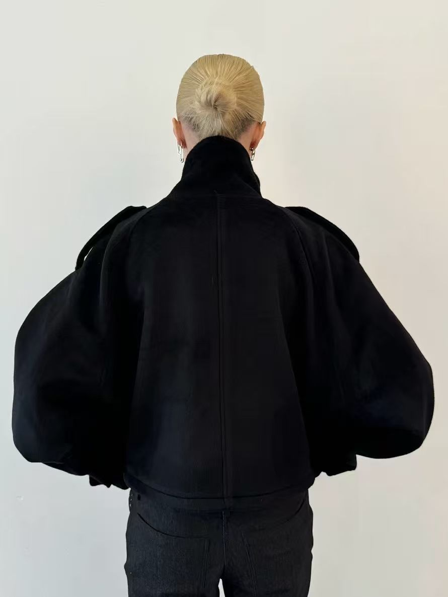 Woven Lapel Women’s Jacket