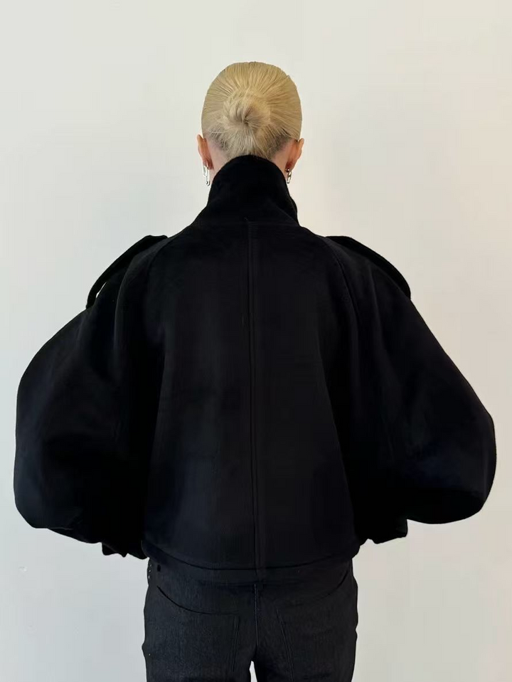 Woven Lapel Women’s Jacket