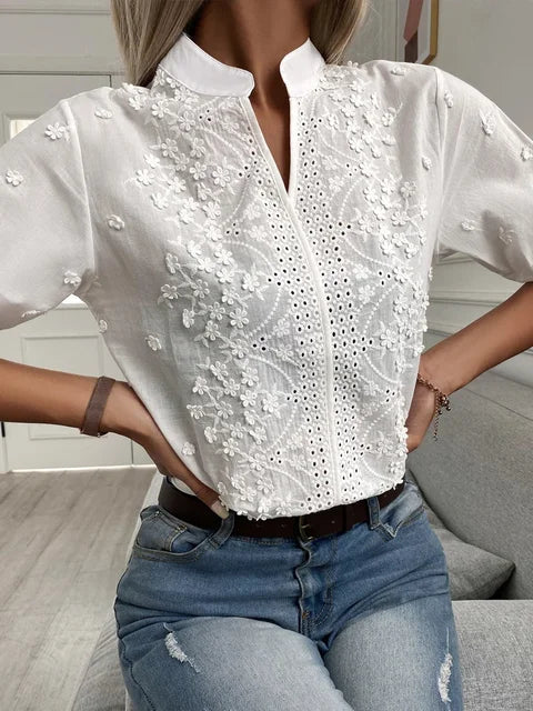 Women's Lace-Trim Top