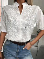 Women's Lace-Trim Top