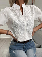 Women's Lace-Trim Top