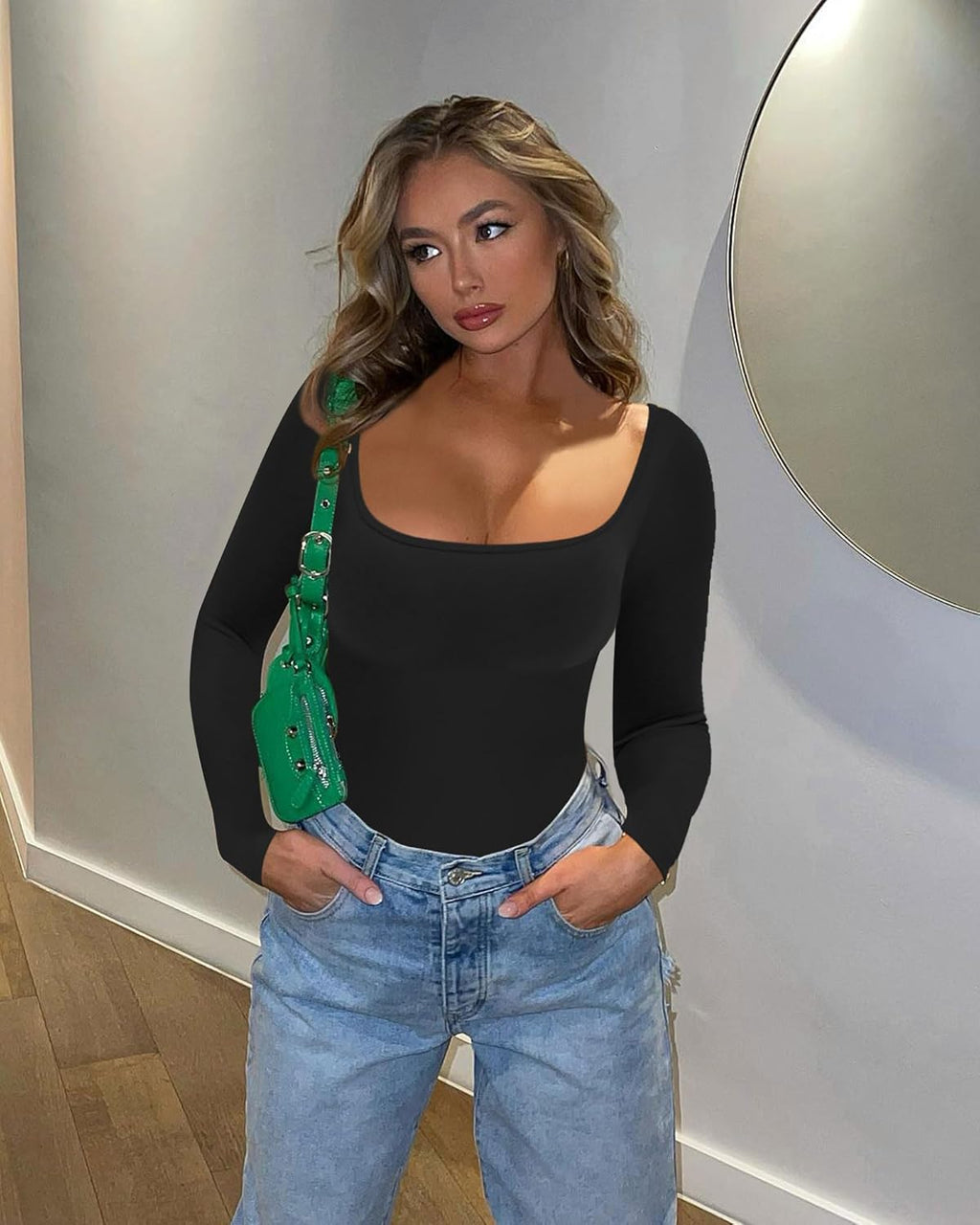 Scoop Neck Shaper Bodysuit - Tummy Control Outerwear