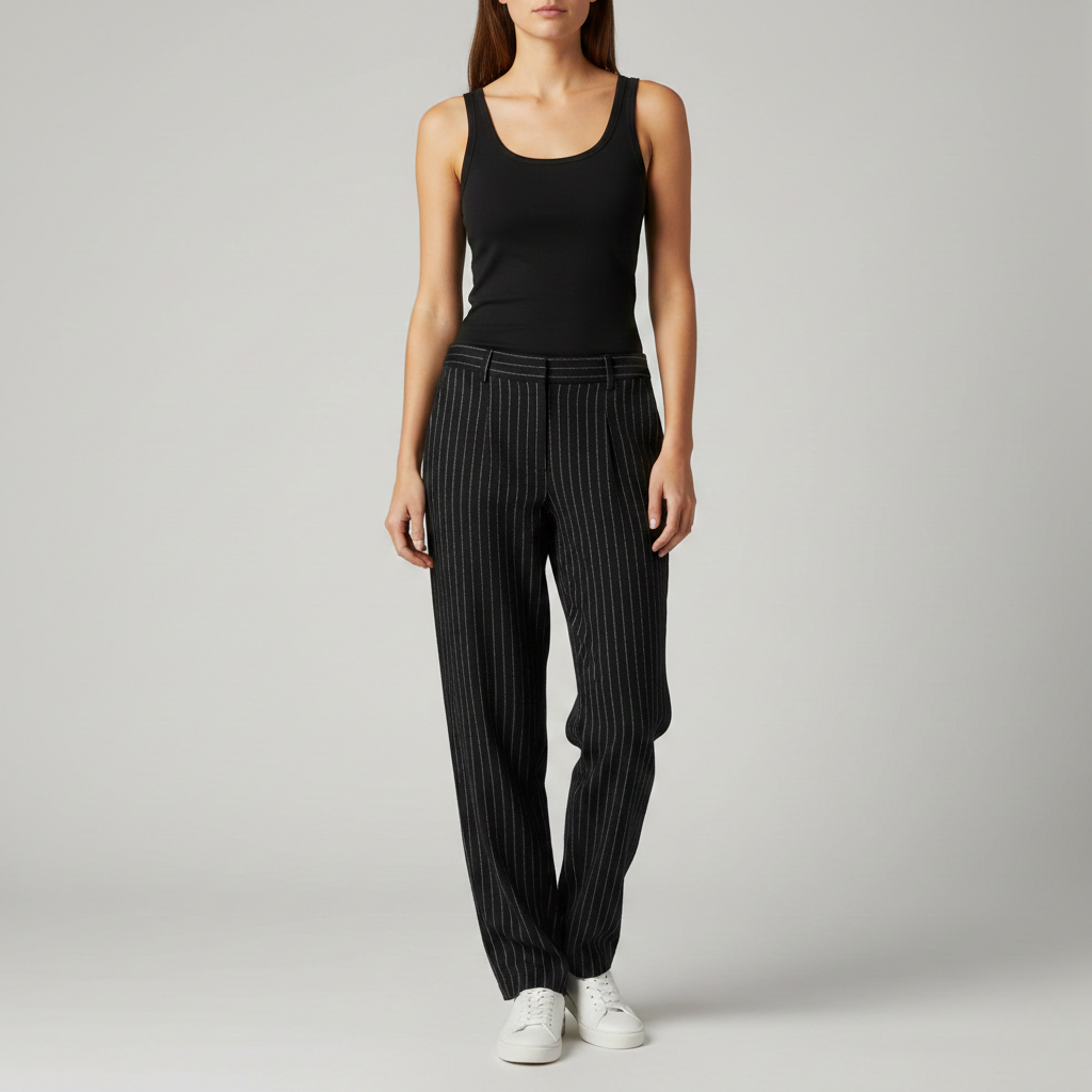 Relaxed Straight Leg Pants