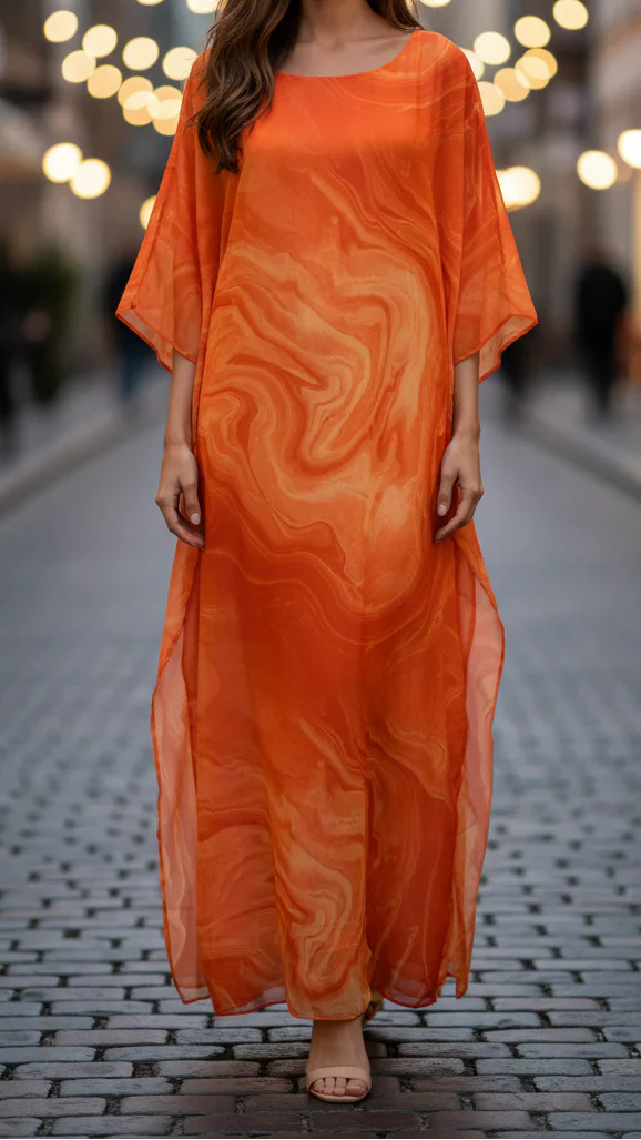 Women’s Chiffon Flowy Maxi Dress