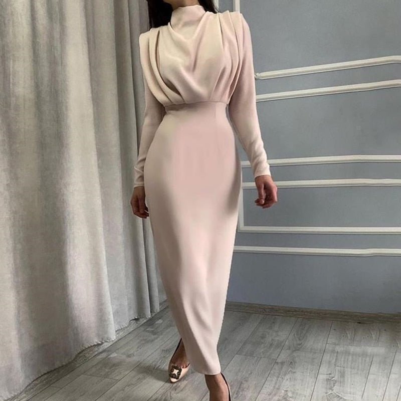 Women's Sleeveless Draped Midi Dress