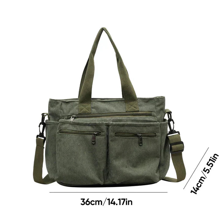 Women's Dual-Zip Crossbody Bag