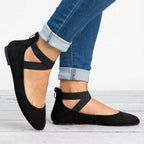 Cross-Strap Ballet Flats Women’s Spring Footwear