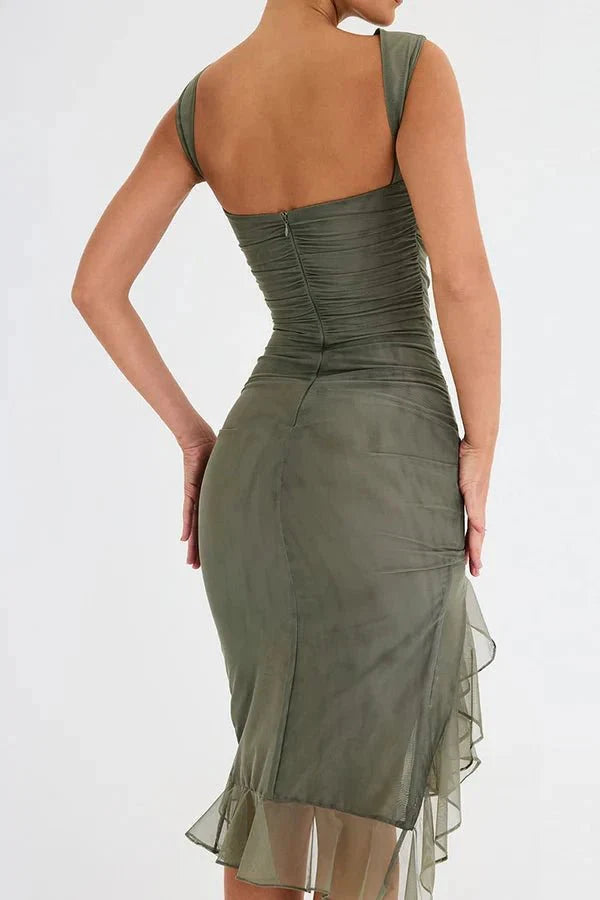 Elegant Midi Dress for Evenings