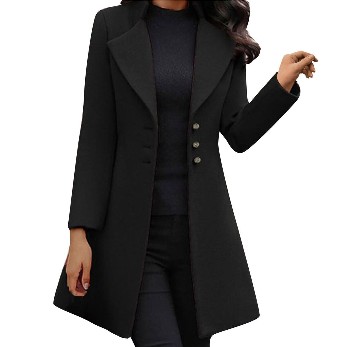 Elegant Stylish Long-Sleeve Everyday Jacket