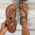 Soft-Sole Open-Toe Flat Sandals - Women's