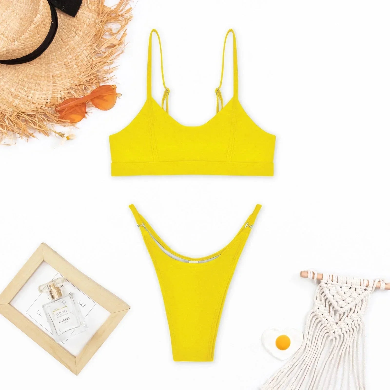Women's Push-Up Bikini with Adjustable Lining and Straps