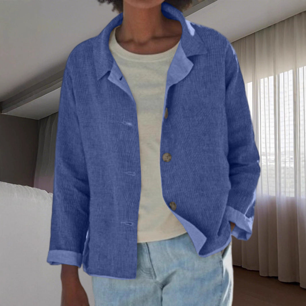 Collared Button Up Transitional Jacket