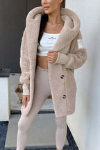 Plush Fleece Hooded Warm Jacket
