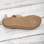 Soft-Sole Open-Toe Flat Sandals - Women's