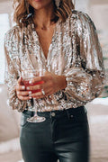 Women’s Long Sleeve V-Neck Blouse